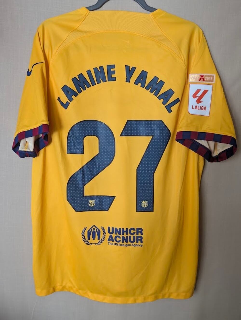 FC Barcelona 2023-24 Fourth Lamine Yamal Jersey Men's XL Patched